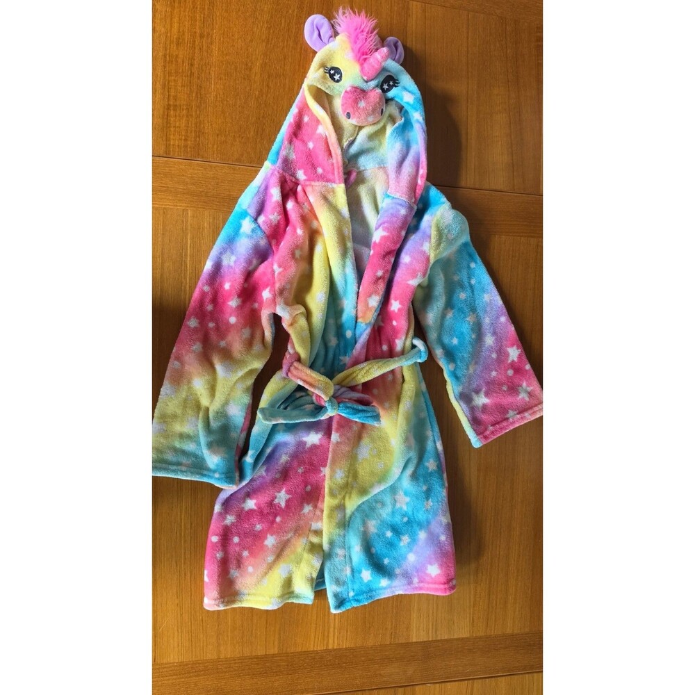 Modern Kids Size L Rainbow Unicorn Robe